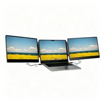 Écran portable pour MacBook S3 14 pouces IPS 1080P LCD, moniteur triple écran, plug and play, double extension d'écran pour ordinateur portable
