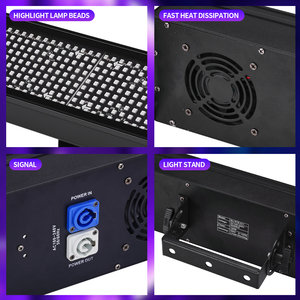 Mingjie 120W RGB <span class=keywords><strong>luces</strong></span> estroboscópicas 666 <span class=keywords><strong>luces</strong></span> de escenario LED sistema profesional para boda fiesta Bar <span class=keywords><strong>luces</strong></span> estroboscópicas negras Disco KTV en vivo - Product Image 5