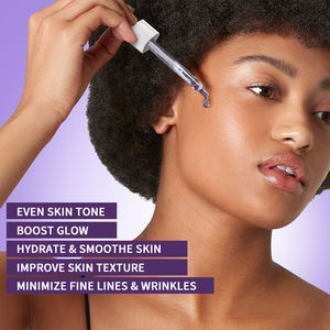 Etiqueta privada Bakuchiol Suero facial Vegano Líquido Fórmula blanqueadora 50ml Antienvejecimiento Levantamiento Eliminación de arrugas Suero facial para aclarar - Product Image 5