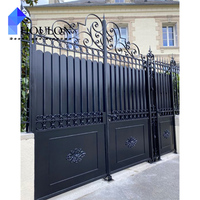 Portail d'entrée en fer forgé pour maison et villa, sécurité renforcée, prix du marché