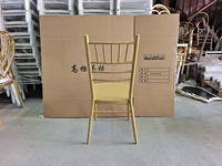 Chaises de banquet empilables, chaises de location pour fêtes, chaises Chiavari dorées, vente en gros