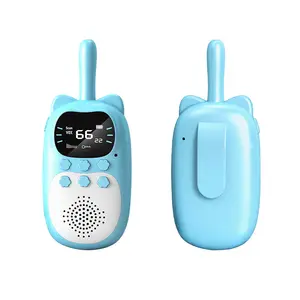 Mini Radio enfants S talkie-walkie jouet 1W 3km longue portée 400 470 MHZ haut-parleur canal lampe technologie interrupteur bouton de batterie d'alimentation
