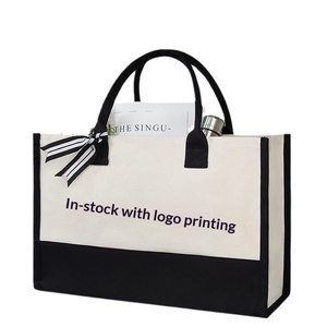 Borsa Tote in Tela con Doppio Manico, Logo Personalizzato, Grande Capacità, Borsa per la Spesa, Stampa a Lettere, Disponibile per Spedizione Internazionale - Product Image 5