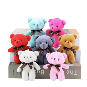 En gros, Mini ours en peluche personnalisé, porte-clés, breloque de sac, jouet en peluche mignon - Product Image 5