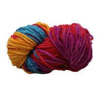 Hot Sale 100% Polyester Matte Chenille Wool Yarn Ball Hand Knitting Doll Pendant Crochet Yarn Threads Dyed Pattern