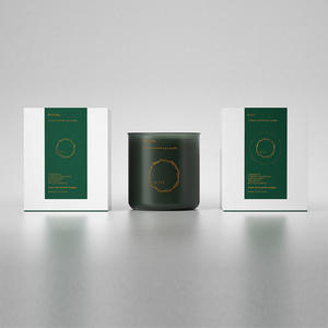 Custom Luxury Recycled Cardboard Gift Candle <b>Box</b> Matt Lamination UV Coating Embossing Vanishing Customizable Size Design - Product Image 2