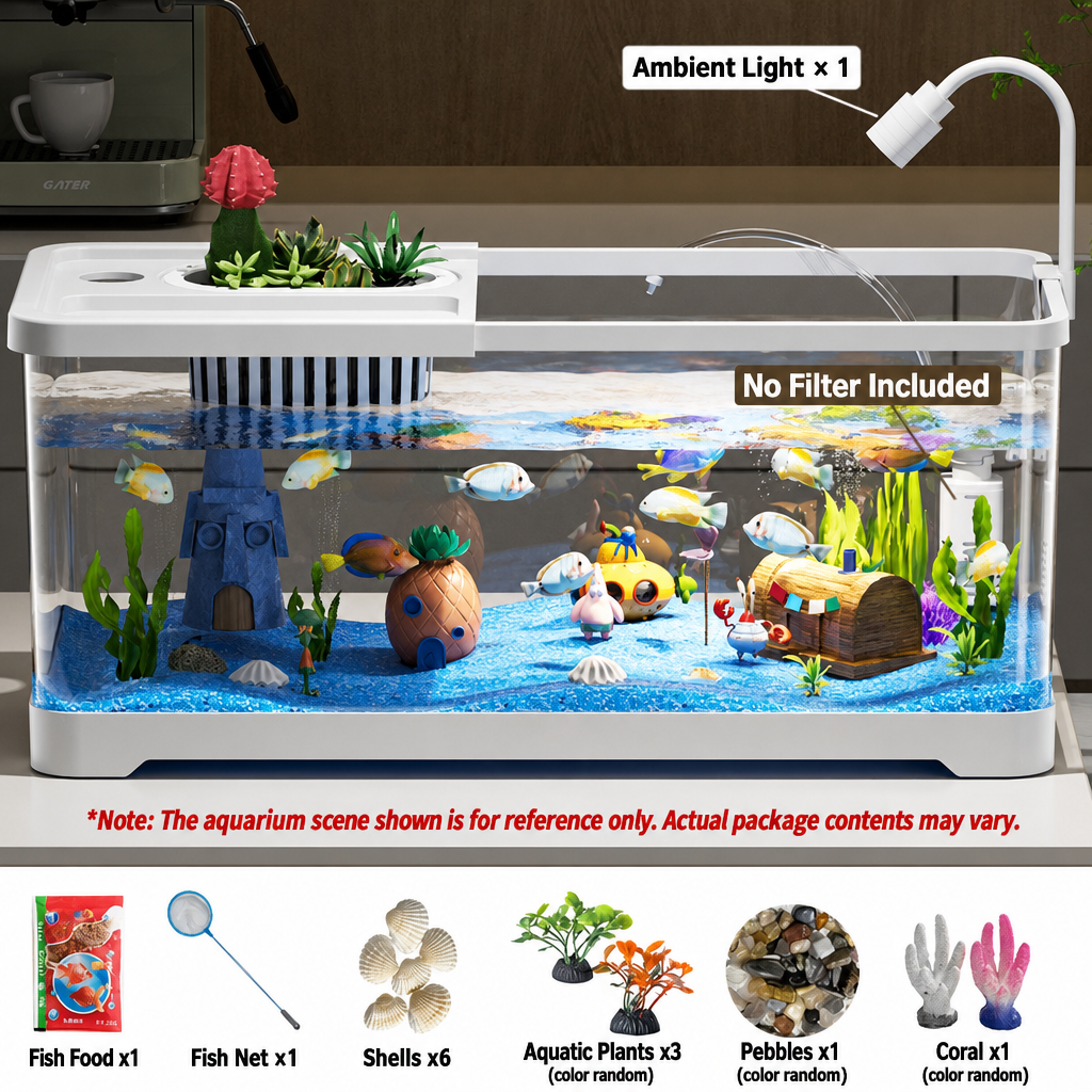 White with lid [Upgraded Light Filter 8-Piece Set]