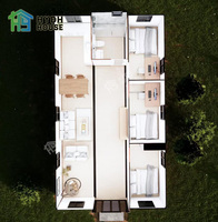 Maison préfabriquée contemporaine personnalisée, extensible, conforme aux normes australiennes, 20 pieds, 30 pieds, 40 pieds, maison complète