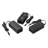 Adaptateur secteur AC/DC promotionnel certifié CE GS PSE KC SAA 65W 24V 2.5A 12V 5A pour éclairage LED, en matériau PC, pour utilisation sur ordinateur de bureau, garantie 2 ans
