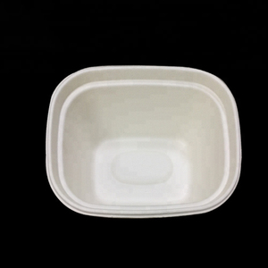 Kingwin Plateau Alimentaire Plateau à Bagasse Canne à Sucre Conteneur à Bagasse Vente en Gros Assiette en Papier Biodégradable Plat Rond Blanc/Plante Naturelle - Product Image 4