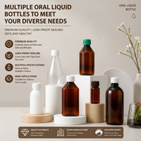 60/120/180ml prix raisonnable oral liquide sirop contre la toux bouteille pharmaceutique bouteille en plastique ambré