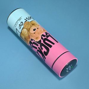 Best Price Custom Logo Digital Smart Thermos with Temperature Vacuum <b>Flasks</b> 500ml Smart Water Bottle with Logo Customizable - Product Image 5