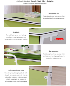 Conjunto <span class=keywords><strong>de</strong></span> Muebles Escolares Modernos, Ecológicos y Duraderos, <span class=keywords><strong>Dos</strong></span> Asientos, Escritorios y Sillas Ajustables <span class=keywords><strong>de</strong></span> Madera para Estudiantes - Venta al por Mayor <span class=keywords><strong>de</strong></span> Fábrica - Product Image 5