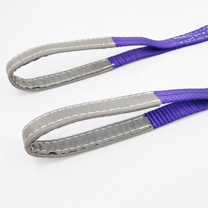 批量供应 1T 1000kg 双层平眼吊带 高强度聚酯吊带 - Product Image 4