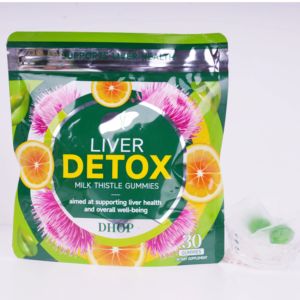 Gummies contre la gueule de bois OEM avec chardon-marie, gummies détoxifiantes pour le foie, complément alimentaire à base de plantes, remède naturel contre la gueule de bois après une boisson, formule végétalienne - Product Image 6