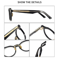 NP-750 vente en gros rétro lunettes unisexe plein cadre lunettes à la main lunettes acétate lunettes montures de lunettes