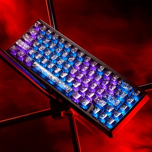 Teclado Mecánico XVX M67 <span class=keywords><strong>JadeStone</strong></span> de Carbono Forjado, Retroiluminación RGB, Inalámbrico 2.4G, USB Tipo-C, Teclas Programables, Intercambiables en Caliente - Product Image 3