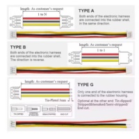 Harness Kabel Elektronik Seri PH XH GH Khusus untuk Sambungan Listrik