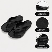 Chanclas de Playa Ergonómicas y Ortopédicas para Mujer, con Soporte de Arco, Suela Gruesa y Cómoda, Tipo Thong