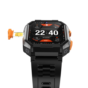 Montre connectée HKSF B2 avec caméra, calcul de pas, navigateur, enregistrement audio/vidéo, oxymètre de pouls, tensiomètre, musique, alarme, fréquence cardiaque - Product Image 2