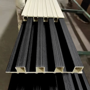 WPC tường không thấm nước Bảng điều chỉnh chất liệu hiện đại trang trí nội thất lưới tản nhiệt phân vùng cho văn phòng phòng khách bệnh viện & khách sạn sử dụng - Product Image 1