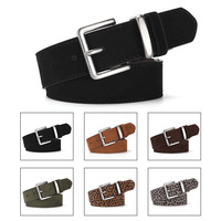 Ceintures pour femmes, ceintures de créateurs, ceintures personnalisées, imprimé léopard, couleur unie, boucle carrée, accessoire de mode décontracté pour jeans et robes