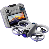 Drone GT3 avec Grand Écran 4,3 Pouces, Machine de Course FPV, Télécommande, Photographie Aérienne HD, Positionnement par Flux Optique, Jouet et Cadeau