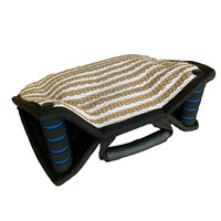 Coussin de mordissage pour chien avec poignée, en chanvre rugueux, cible de mordissage triangulaire, matériel d'entraînement canin