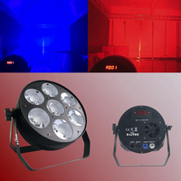 Les lumières de dj a mené le pair, silencieux équipement de fête 7x30w RVB a mené la lumière d'étape