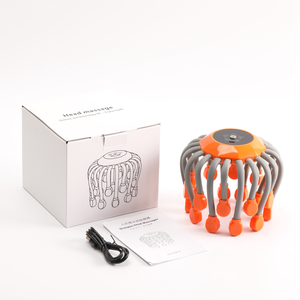 Gran oferta, promueve la circulación sanguínea, alivia la fatiga, 20 garras, masajeador eléctrico para el cuero cabelludo, masajeador inalámbrico para la cabeza de <span class=keywords><strong>pulpo</strong></span> - Product Image 3