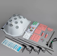 Simulateur de laparoscopie multifonctionnel, boîte d'entraînement à l'endoscopie de la cavité abdominale, simulateur de chirurgie laparoscopique CE/ISO
