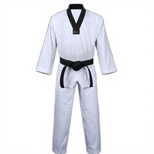 Uniforme de Taekwondo de Alta Calidad con Logotipo Personalizado, Precio Económico, Aprobado por la WTF, Ligero, de Secado Rápido, 8oz, Algodón/Poliéster, Unisex - Product Image 1