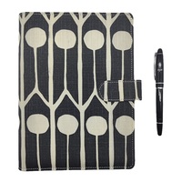 Großhandel Custom Notebooks A5 Baumwolle Stoff Cover Journal Planer Tagebuch Schul material Perfekte Bindung Mehrere Farben