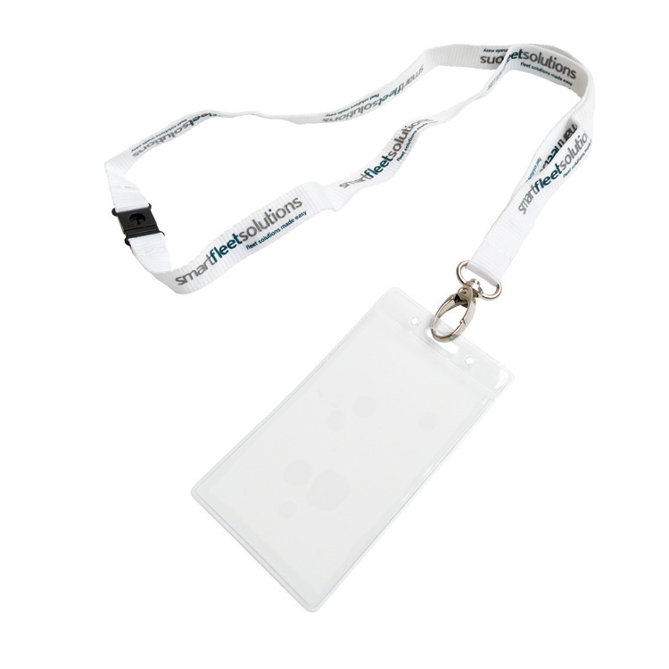 Sublimation Custom Satin Lanyard/heat Transfer Lanyard with Soft PVC Card Holder Image 5