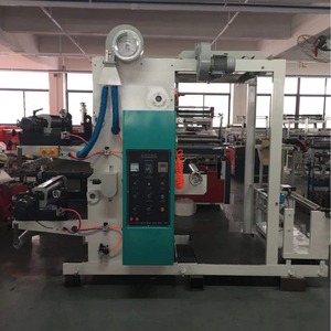 Presse d'impression flexographique Hongtong HT-2600 deux couleurs entièrement automatique pour films fins et rouleaux non tissés - Product Image 1