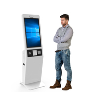 Système de gestion de file d'attente électronique à affichage tactile intelligent au sol avec imprimante de billets pour hôpital de restaurant de banque-SDK
