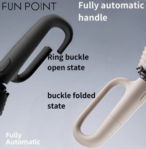 Khuyến mại di động <span class=keywords><strong>Windproof</strong></span> 3 gấp bão Ô 8 10 hoặc 12 xương sườn UV bảo vệ tùy chỉnh in logo dễ dàng treo O hình dạng xử lý - Product Image 5