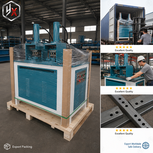 Machine de poinçonnage <span class=keywords><strong>hydraulique</strong></span> industrielle à double station pour serres et supports solaires - Product Image 5