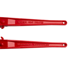 Cadeia de Amarração de Carga Tipo Alavanca de Liberação de Segurança G70 Forjada (Tipo EUA) 5/16''-3/8'' com Cinta de Aço 5600lbs WLL - Product Image 3
