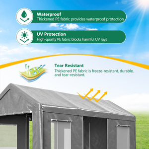 Waterproof Outdoor <b>Tent</b> with UV Protection and Tear-Resistant PE Fabric Rectangular Shelter for <b>Garden</b> Use - Product Image 1