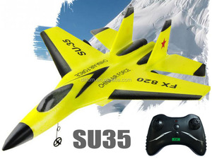 Avion de chasse <span class=keywords><strong>SU</strong></span>-35 Flybear FX-820 2.4G 2CH RC, planeur volant télécommandé - Product Image 2