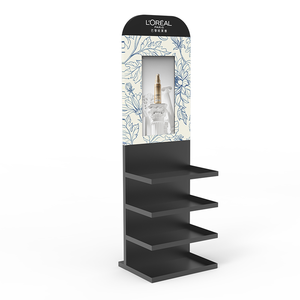 Expositor de Productos para el Cuidado de la Piel Apache Custom Modern de un Solo Lado, Personalizable, para Tiendas de Perfumes, de Múltiples Niveles, Ligero, para Venta Minorista - Product Image 3