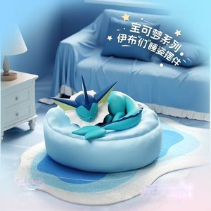 Vente en gros de figurines Pokémon Eevees Friends Sleeping Series, boîte mystère, poupée de dessin animé mignonne et tendance, cadeau de jouet pour le Nouvel An - Product Image 4