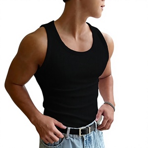 Men Tank Top Sleeveless <b>Compression</b> Fit Workout Shirt Gym Fitness Sportswear Breathable Athletic Summer <b>Vest</b> - Product Image 1