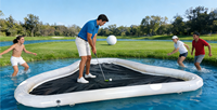 Terrain de golf gonflable portable, mini simulateur de golf, cage de golf, simulateur de parcours, enclos, tente pop-up pour l'entraînement au golf en extérieur et en intérieur