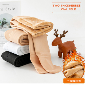2025 OEM Solid Color Fleece Winter <strong>Leggings</strong> Pantyhose for Kids <strong>Girls</strong> High Waist Casual Style Breathable Seamed Warm <strong>Thermal</strong> - Product Image 2