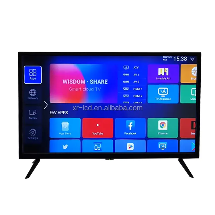 Usine de Guangzhou, télévision LCD 2K 4K écran plat 19 24 27 32 pouces UHD smart Android 32 pouces télécommande TV OEM ODM