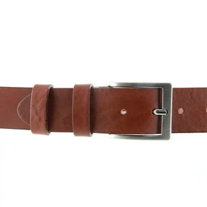 Ý Sang Trọng Thương Hiệu Người Đàn Ông Của Vành Đai 100% Chính Hãng Bò Ẩn Da Biểu Tượng Tùy Chỉnh 4Cm 1.57in Chiều Rộng Nâu Với Hợp Kim Khóa - Product Image 3