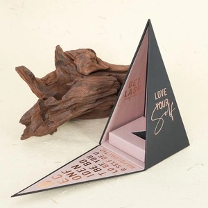 Custom Triangle <b>Magnetic</b> Closure Luxury Foldable Rigid Cosmetics Jewelry Perfume Packaging Paper <b>Gift</b> <b>Box</b> - Product Image 2