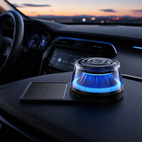 Diffuseur d'air frais solaire personnalisé pour voiture, aromathérapie, parfum avec capsule parfumée pour l'intérieur du véhicule